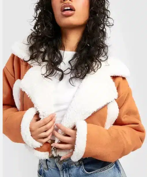 Crop Boxy Aviator Jacket