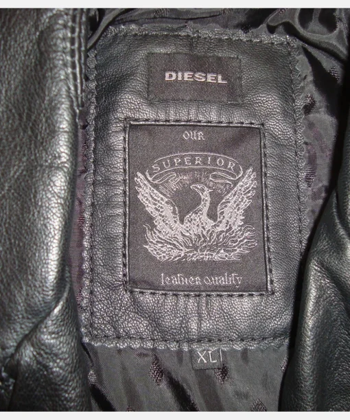 Diesel Wild Spirit Black Leather Jacket