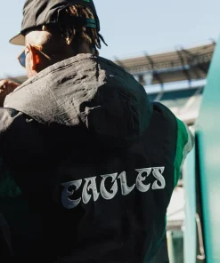 Eagles black starter jacket
