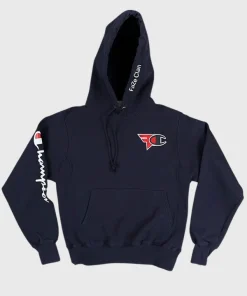 Faze x champion hoodie blue