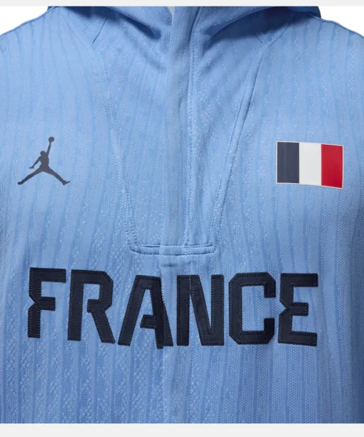 France Nike Authentic On-Court Game Jacket Blue