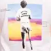 Hugh jackman finish it white hoodie