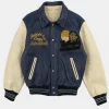 Knicks Game Timothee Chalamet Avirex Vintage Leather Jacket