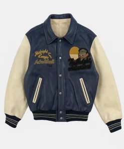Knicks Game Timothee Chalamet Avirex Vintage Leather Jacket