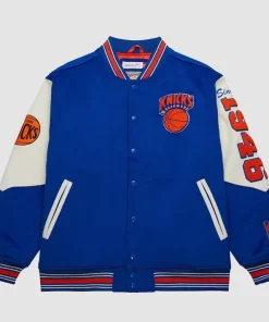 Knicks Team History Varsity Jacket