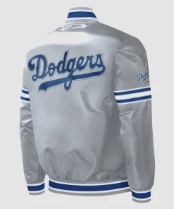 Los-Angeles-Dodgers-Full-Snap-Jacket-Grey