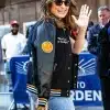 Mariska-Hargitay-Knicks-Varsity-Jacket