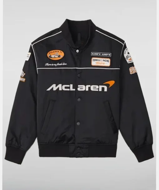 Mclaren Black Graphic Bomber Jacket