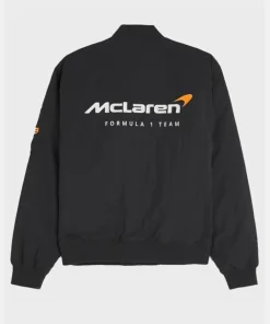 Mclaren Black Graphic Bomber Jacket Sale