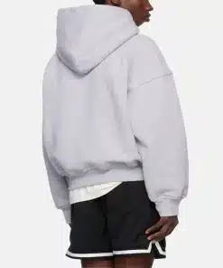 Men Rhude French Riviera Patch Grey Fleece Hoodie