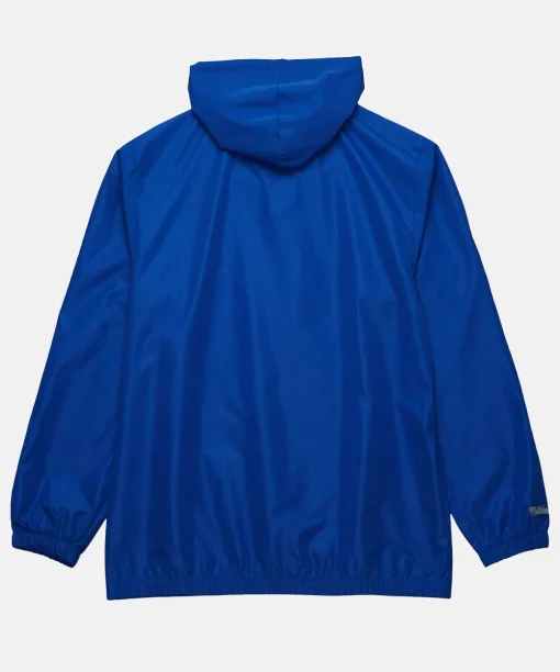 Men's Los Angeles Dodgers Mitchell & Ness Royal Cooperstown Collection Vintage Logo Full-Zip Hoodie Windbreaker Jacket