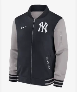 Men's Nike MLB  New York Yankees Authentic Collection Dugout Full-Zip Bomber Jacket