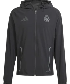 Mens real madrid adidas tiro vis tech competition jacket black