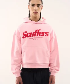 Mens Scuffers Pop Oversized Light Pink Hoodie For Sale