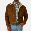 Men's Wrangler Corduroy Trucker Jacket Brown