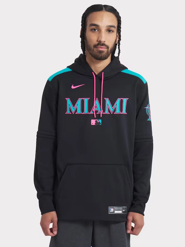 Miami Marlins Nike 2025 City Connect Therma Hoodie