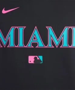 Miami Marlins Nike Black 2025 City Connect Hoodie