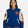 Mitchell & Ness Knicks Team History Varsity Jacket Women