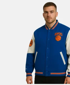Mitchell & Ness Knicks Team History Varsity Jacket men