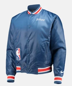 NBA Nike Blue 75th Anniversary Courtside Jacket
