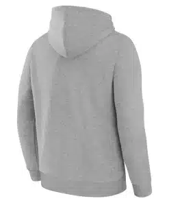 Utah Mammoth Primary Logo Legacy Grey Fleece Pullover Hoodie