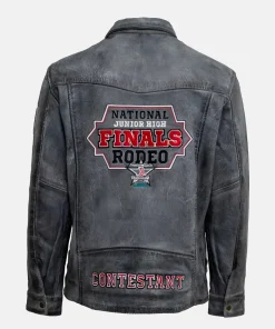 NJHFR 2025 Contestant Distressed Leather Jacket
