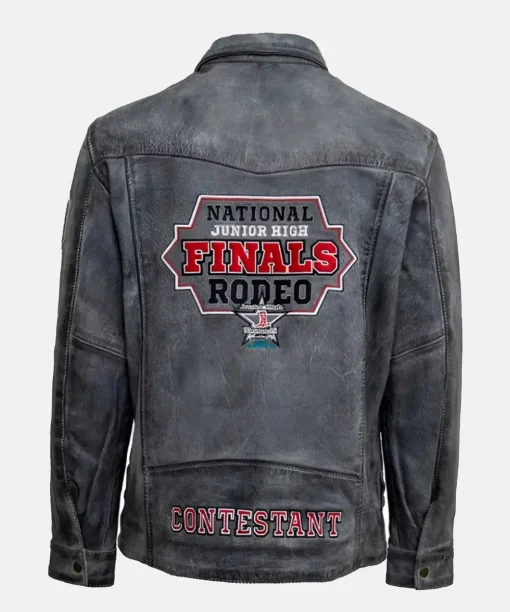 NJHFR 2025 Contestant Distressed Leather Jacket