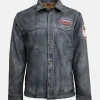 NJHFR 2025 Contestant Grey Distressed Leather Jacket