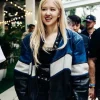 (New Zealand-South Korean Singer) ROSÉ F1 Mimai Grand Prix Leather Jacket