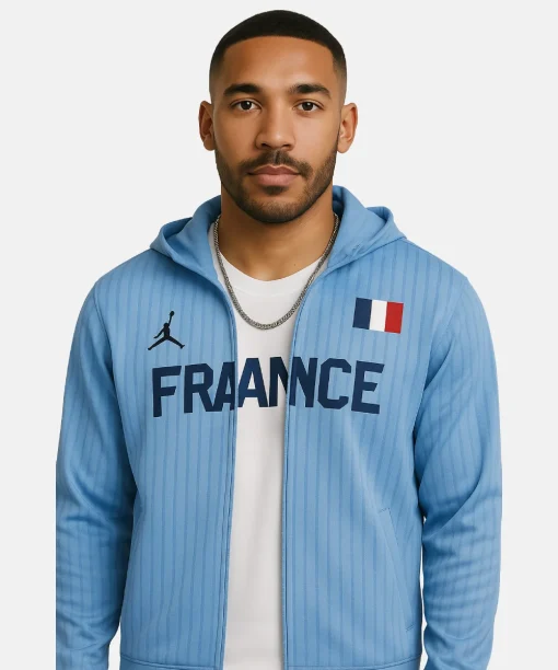 Nike France Authentic On-Court Game Jacket Blue