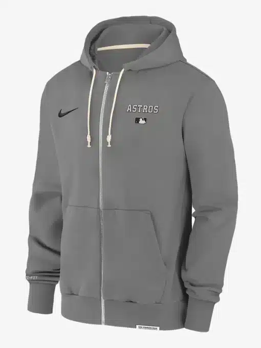 Nike houston astros full zip travel hoodie grey