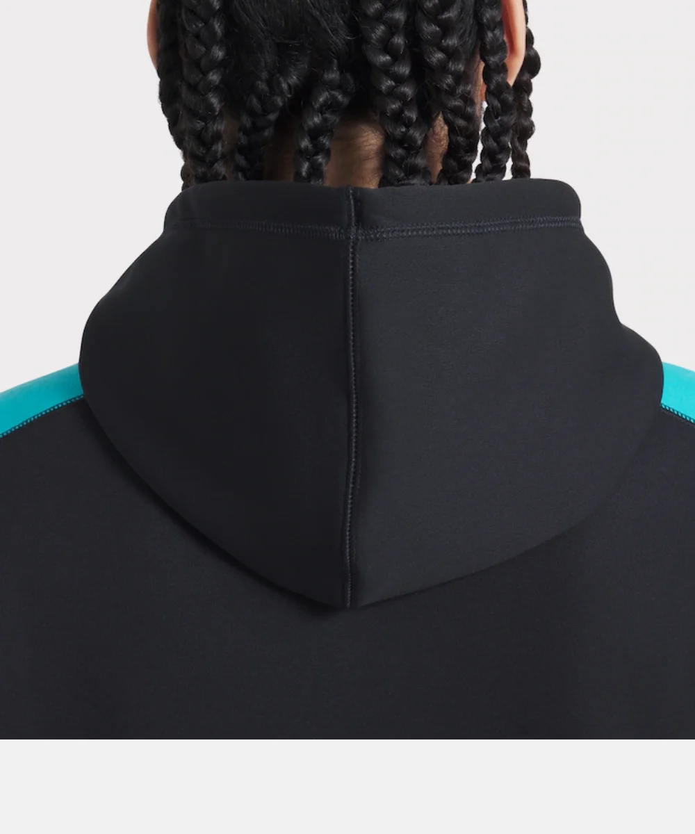 Nike Men's Miami Marlins Nike Black 2025 City Connect Authentic Collection Therma Pullover Hoodie