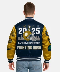 Notre Dame Fighting Irish 2025 NC Blue Varsity Jacket