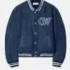 Off-White Ow Full Denim Varsity Jacket
