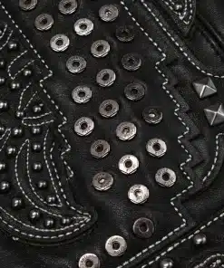 Pelle Pelle Opium Immortal Rodeo Black Leather Bomber Jacket