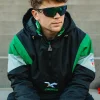 Philadelphia eagles starter black half zip pullover jacket