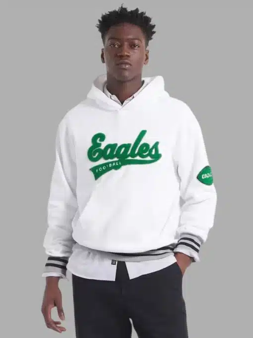 Philadelphia eagles x todd snyder fleece hoodie white
