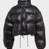 Prada puffer jacket black