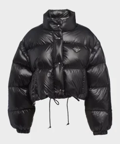 Prada puffer jacket black