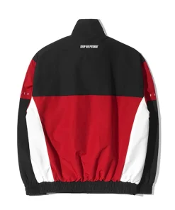Qt8 garments old track jacket red and black