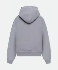 Rhude French Riviera Patch Grey Fleece Hoodie