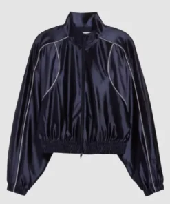 Scarlett Johansson SNL S50 Track Jacket Blue