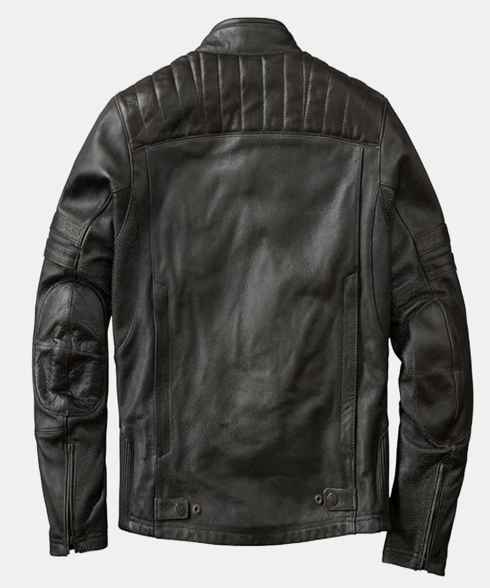ScorpionEXO 1909 Classic Vintage Black Leather Motorcycle Jacket