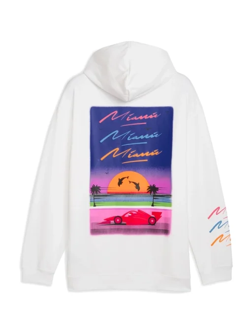 Scuderia ferrari miami white hoodie