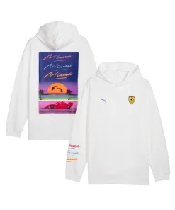 Scuderia ferrari puma special edition miami hoodie white