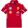 Scuderia ferrari team polo t shirt 2025