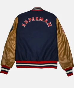 Shop Superman Varsity Bomber Jacket