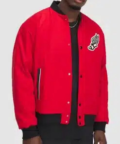 Steph Curry Red Bomber Jacket