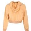 Tall girl 2 ava michelle cropped peach hoodie