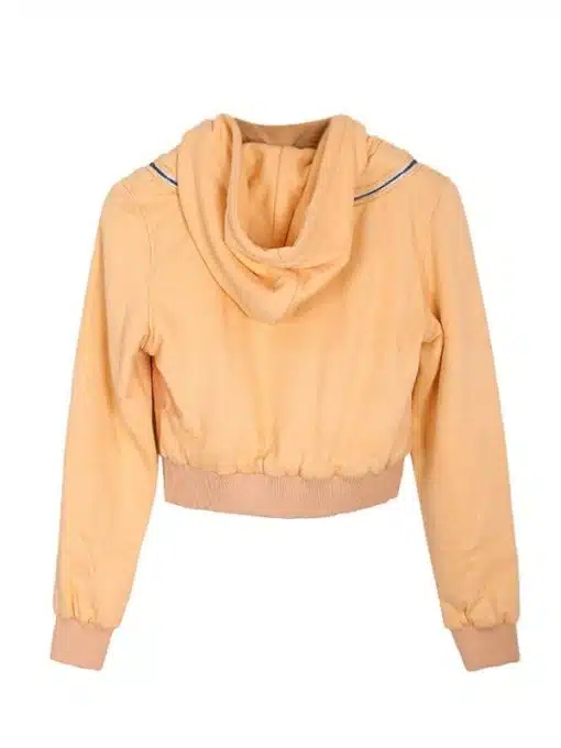 Tall girl 2 ava michelle cropped peach hoodie
